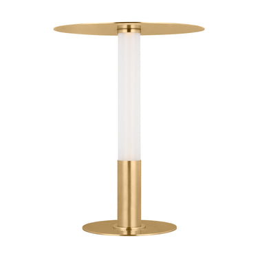 Hand-Rubbed Antique Brass Miguel 21 by Kelly Wearstler, shown against white