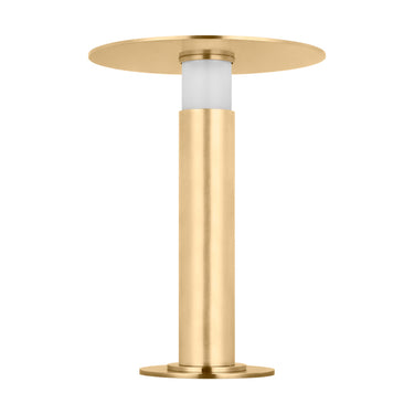 Sophisticated Miguel 10" cordless light fixture, antique brass for luxury interiors.