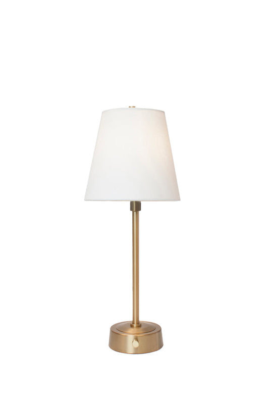 Modern Lantern Mini Cordless Buffet Lamp - Antique Brass