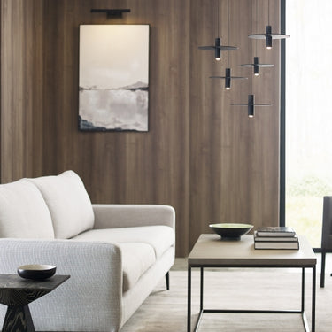 Mini Ponte designer LED pendant light with integrated LED technology and sleek metal finish for modern interiors