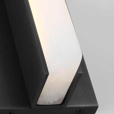 Kelly Wearstler Minimalist Bronze LED Wall Sconce with Patina-Ready Natural Brass