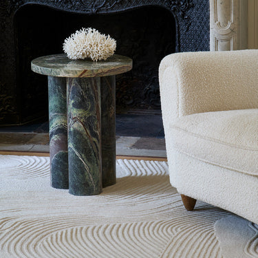 Mistral wool rug in Ivory, full view