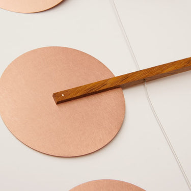 Chambre Copper and Teak Hanging Mobile — view 5