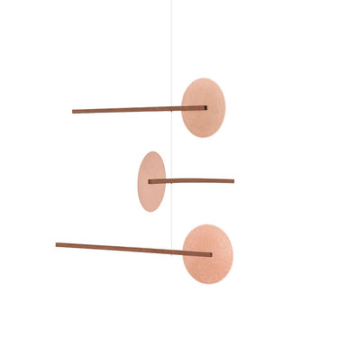 Chambre Copper and Teak Hanging Mobile — view 3