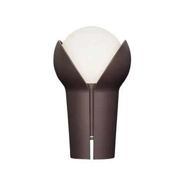 Aubergine Innermost Bud lamp with 3 brightness levels, perfect for cozy living room ambiance in Aubergine finish.