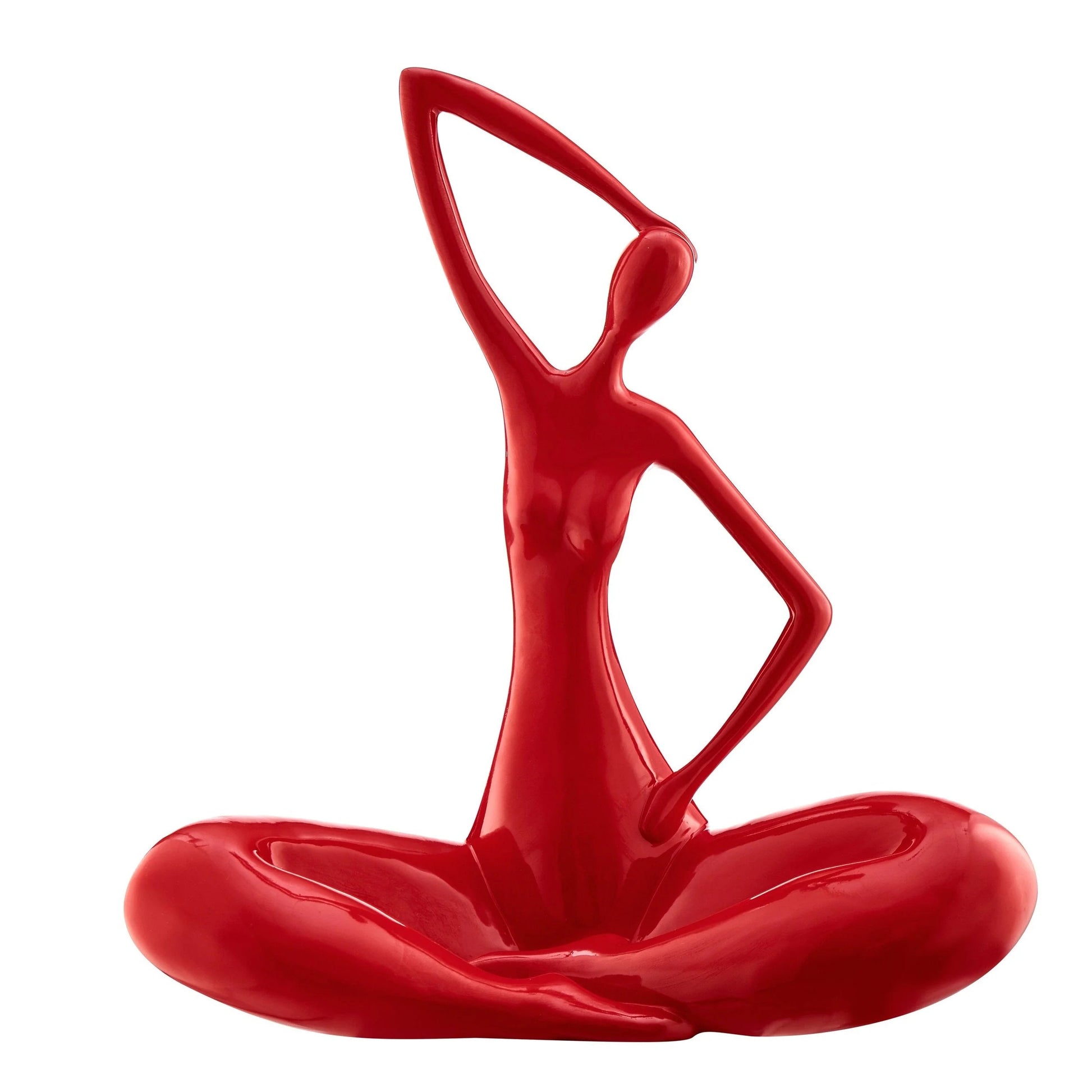 Finesse Decor Modern Diana Sculpture in Glossy Red  1
