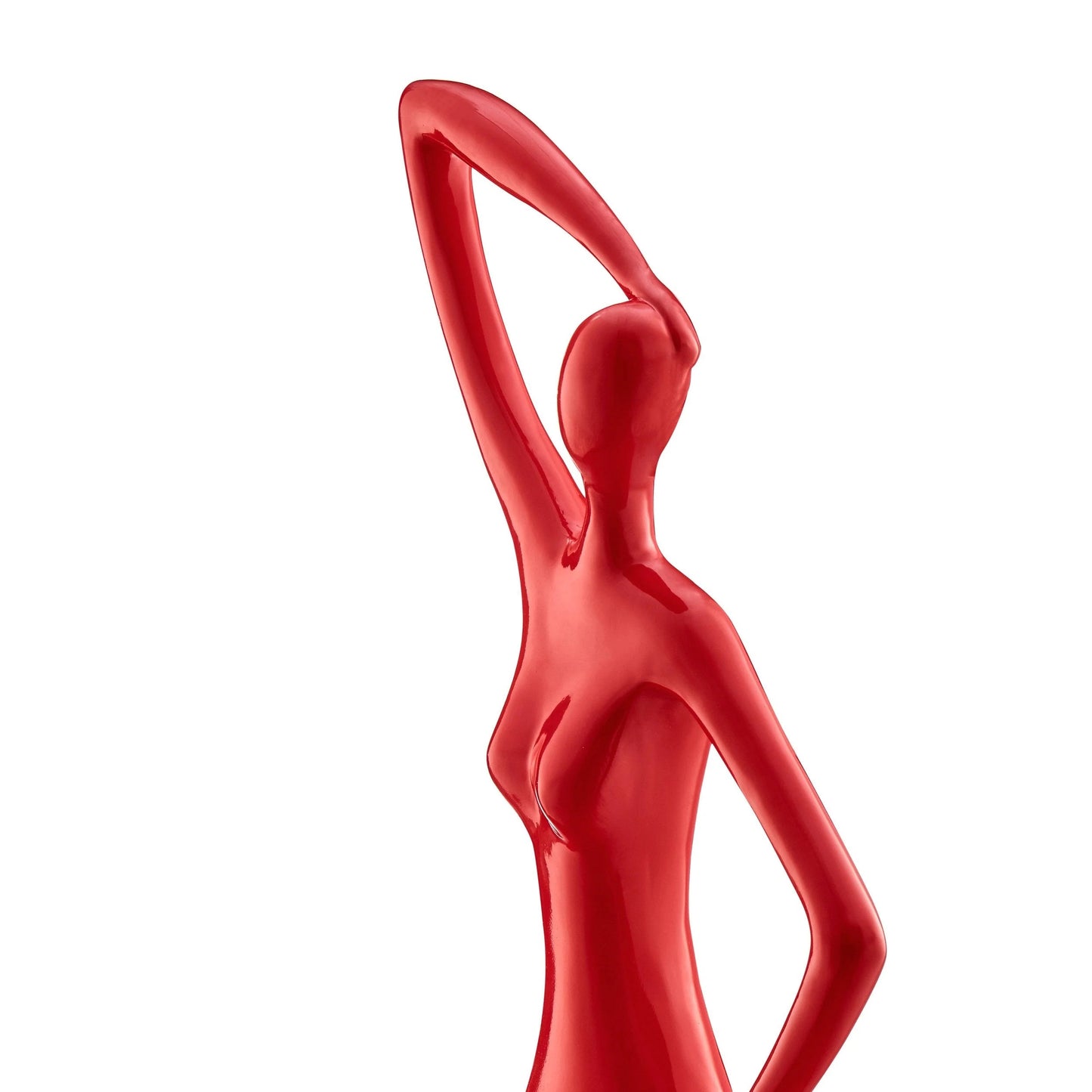 Finesse Decor Modern Diana Sculpture in Glossy Red  3
