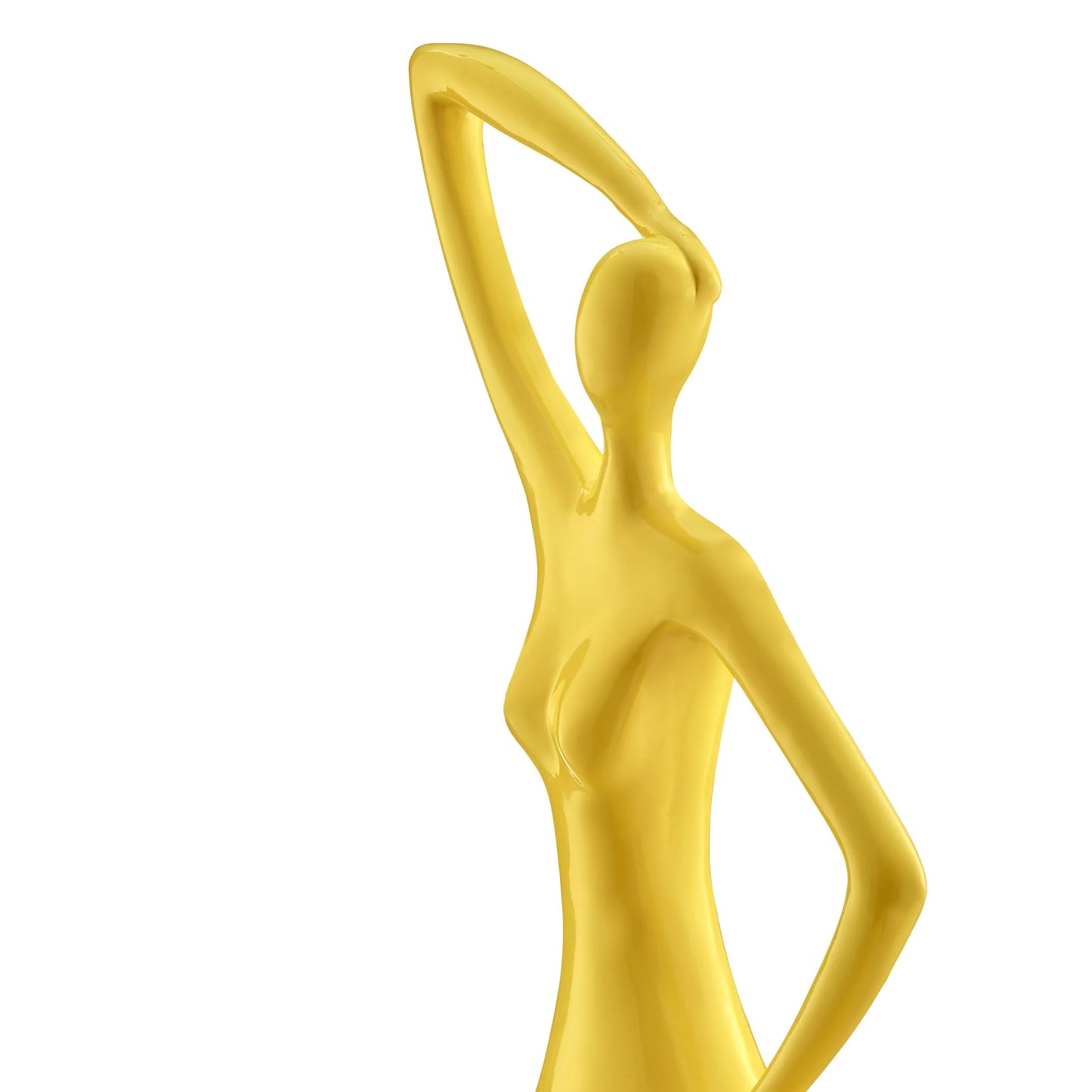 Finesse Decor Modern Diana Sculpture in Glossy Yellow - Large 3