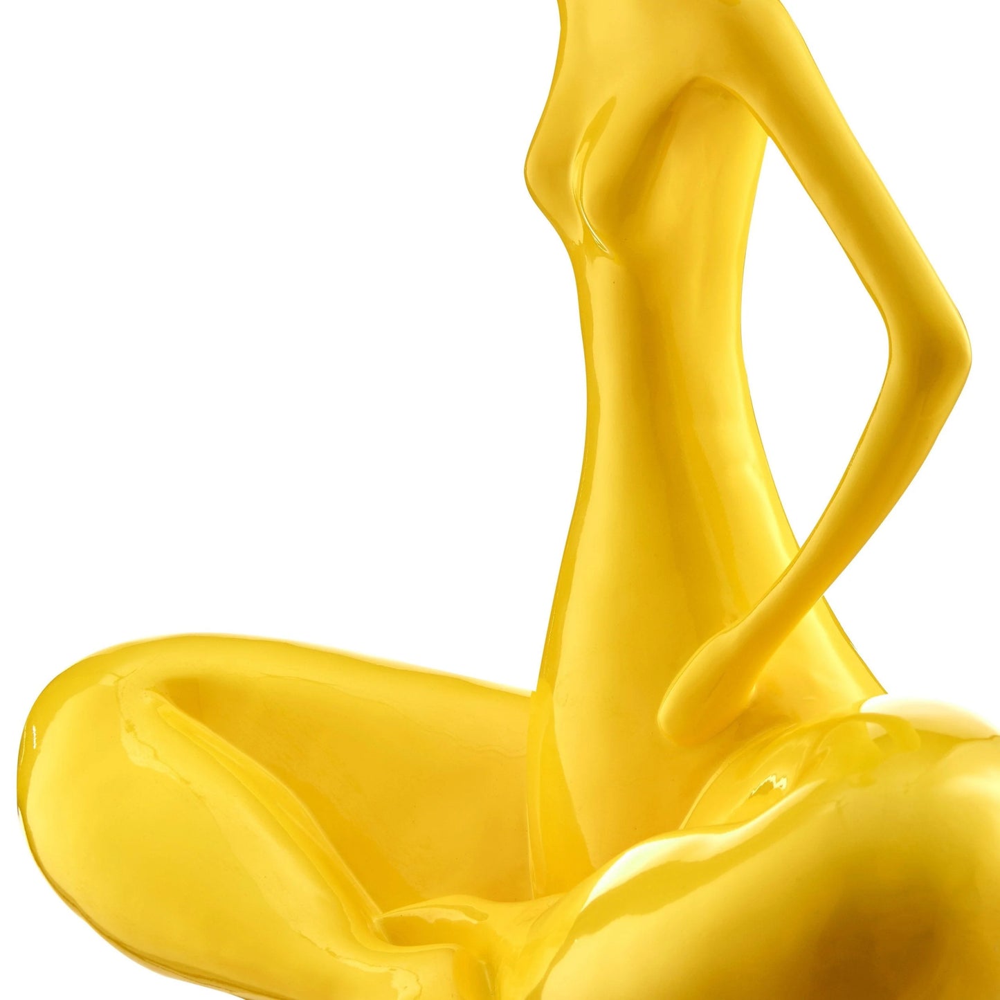 Finesse Decor Modern Diana Sculpture in Glossy Yellow - Large 4