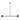 Octavia 56 inch linear chandelier in natural brass and bronze by AVROKO for modern dining rooms