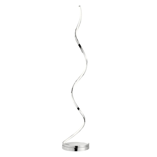 Finesse Decor Modern Spiral LED Strip 61" Dimmable Chrome Floor Lamp