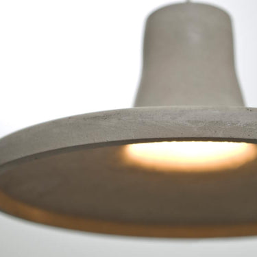 Close view of a lit Modus shade from below | Besa Lighting