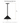 Dimensions diagram of the Moneta Short Accent rechargeable table lamp: 9 inch height, 4.3 inch width and depth