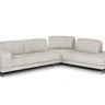 Lamod Italia Mood Light Grey Leather Right Facing Sectional Sofa
