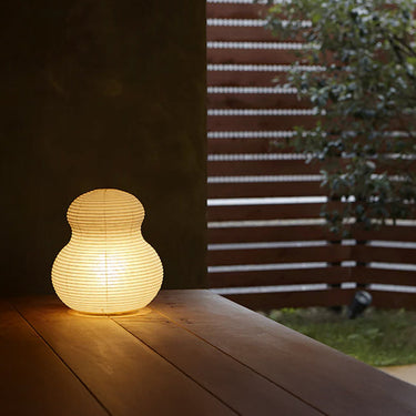 Paper Moon 2 Washi Paper Lamp — Asano, view 2