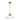 Morgan 16" mid-century modern brass LED pendant light with clear Italian glass by Visual Comfort