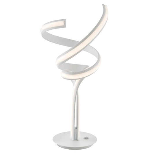 Finesse Decor Munich White Table Lamp LED Strip and Touch Dimmer 1