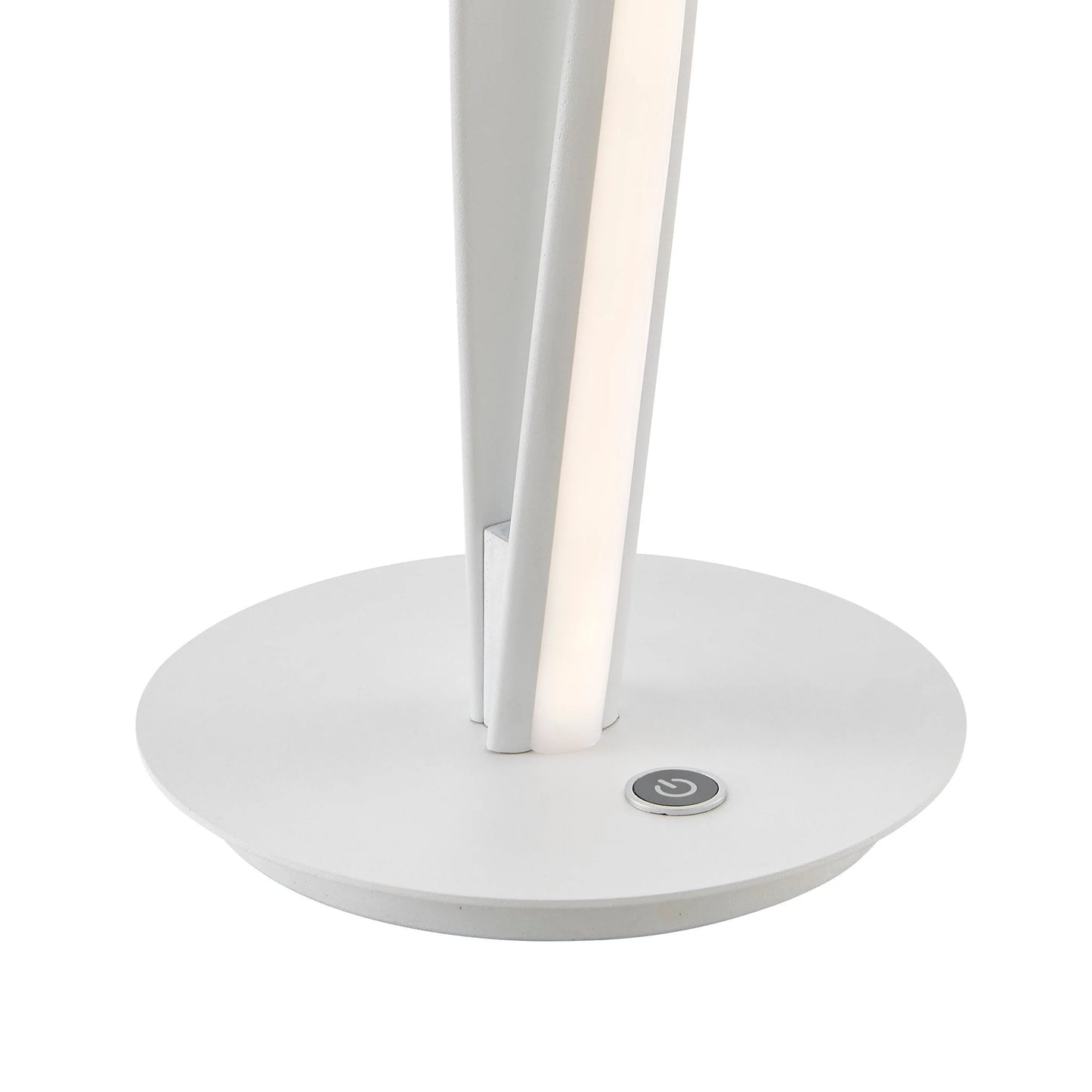 Finesse Decor Munich White Table Lamp LED Strip and Touch Dimmer 4