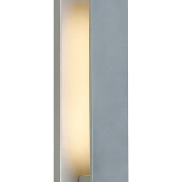 Architectural Outdoor Lighting - Visual Comfort Nate 17" Sconce, Silver Finish
