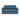 Neah sleeper upholstered in Weda Blue, studio shot