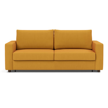 Neah sleeper upholstered in Elegance Burned Curry, studio shot