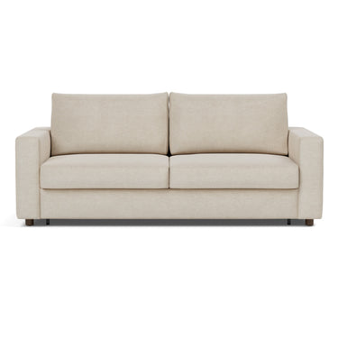 Neah sleeper upholstered in Phobos Latte, studio shot