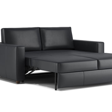 Neah Leather sleeper in Iowa leather no. 710, studio image 2