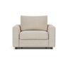 Neah sleeper upholstered in Phobos Latte, studio shot