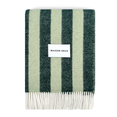 Green & Sage Candy Wrap Blanket by Maison Deux, photo 1