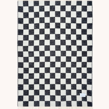 Black & White Checkerboard Blanket by Maison Deux, photo 2