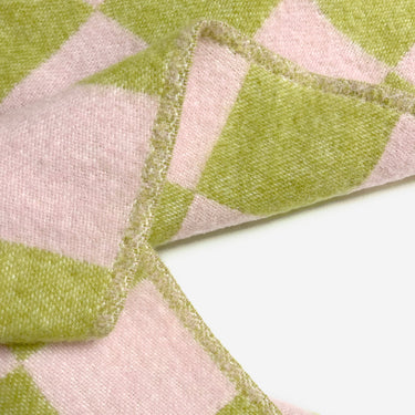 Kiwi & Pink Checkerboard Blanket by Maison Deux, photo 4