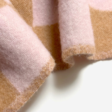 Terra Brown & Pink Checkerboard Blanket by Maison Deux, photo 4