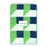Apple & Navy Cubics Blanket by Maison Deux, photo 1