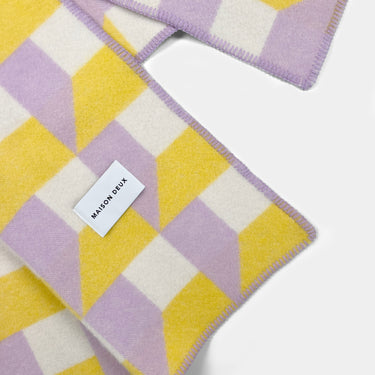 Lilac & Sun Cubics Blanket by Maison Deux, photo 3