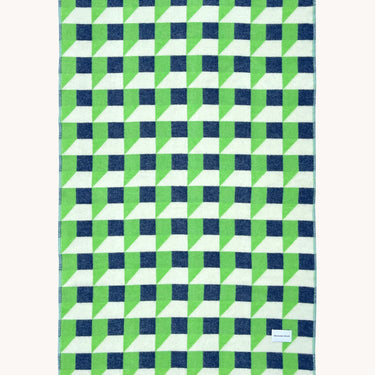 Apple & Navy Cubics Blanket by Maison Deux, photo 2