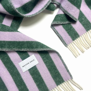 Lilac & Green Candy Wrap Blanket by Maison Deux, photo 3