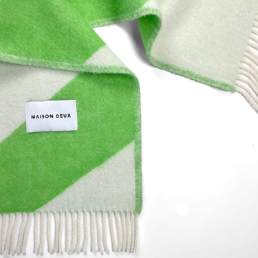 White & Apple Swirl Blanket by Maison Deux, photo 3