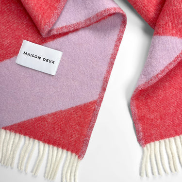 Lilac & Scarlet Swirl Blanket by Maison Deux, photo 3