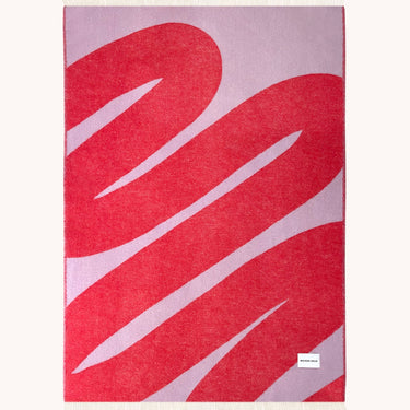 Lilac & Scarlet Swirl Blanket by Maison Deux, photo 5