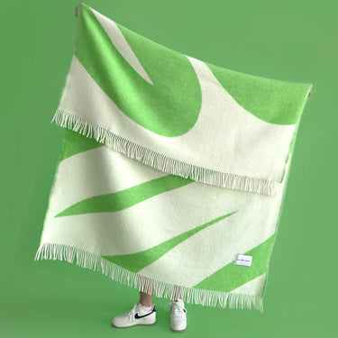 White & Apple Swirl Blanket by Maison Deux, photo 6