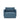Newilla sleeper upholstered in Weda Blue, studio shot