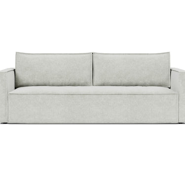 Newilla sleeper upholstered in Adario Fog, studio shot