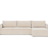 Newilla sleeper upholstered in Adario Basmati, studio shot