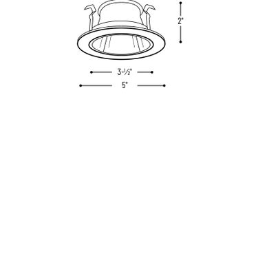 Nora Lighting NS-44 product diagram and dimensions