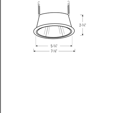 Nora Lighting NTS-41 product diagram and dimensions