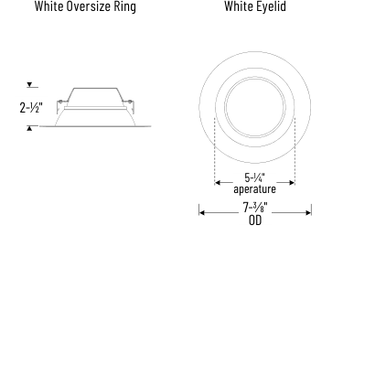 Nora Lighting NOXAC-5632 product diagram and dimensions