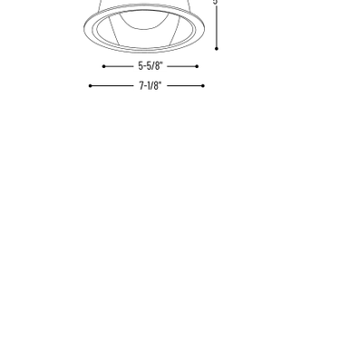 Nora Lighting NTA-97 product diagram and dimensions