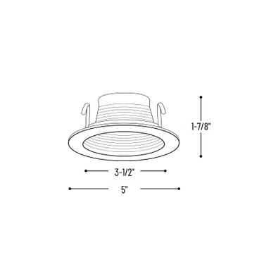 Nora Lighting NS-41 product diagram and dimensions