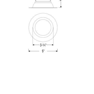Nora Lighting NOX-431 product diagram and dimensions