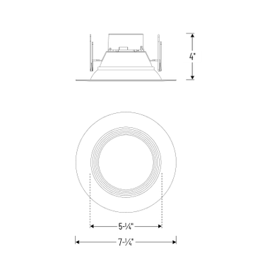 Nora Lighting NOX-5632 product diagram and dimensions